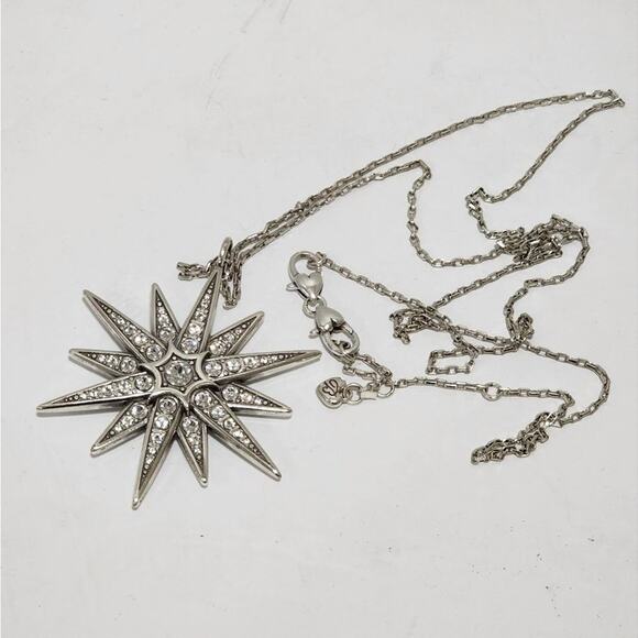 Brighton‎ Contempo Starburst crystal statement long Pendant Necklace - Picture 1 of 7